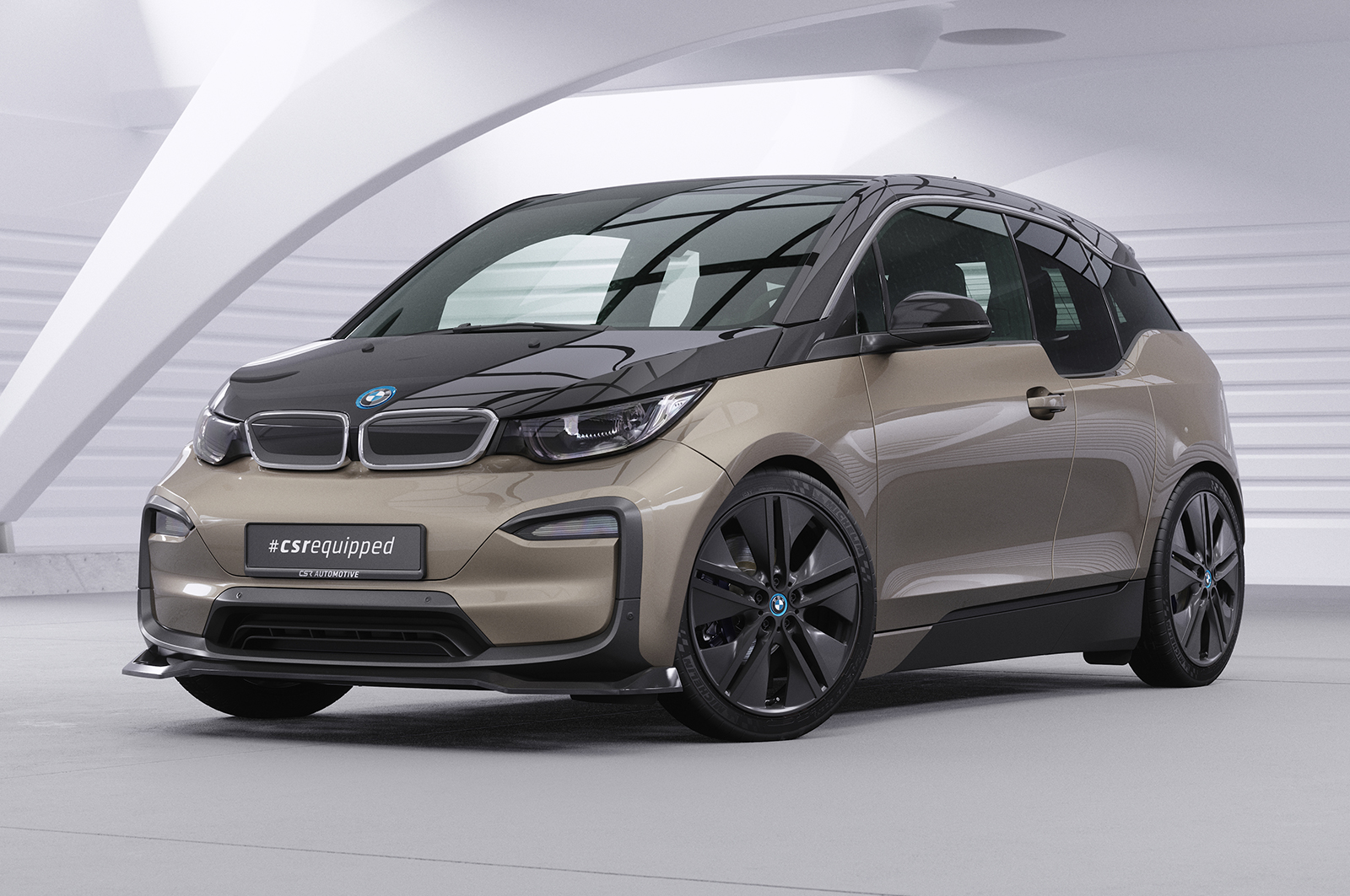 Lame de parechoc avant pour BMW i3 toutes carrosseries (facelift) (depuis 2017) - Fabriqué en ABS (6 finitions au choix)
