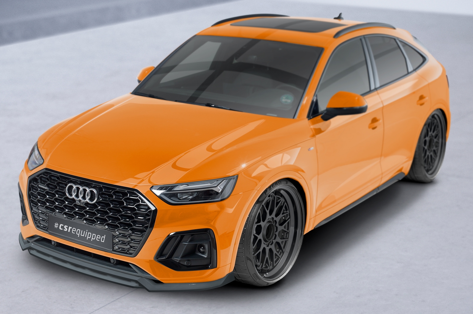Lame de parechoc avant pour Audi SQ5 (FY) toutes carrosseries (depuis 2020) - Fabriqué en ABS (6 finitions au choix)