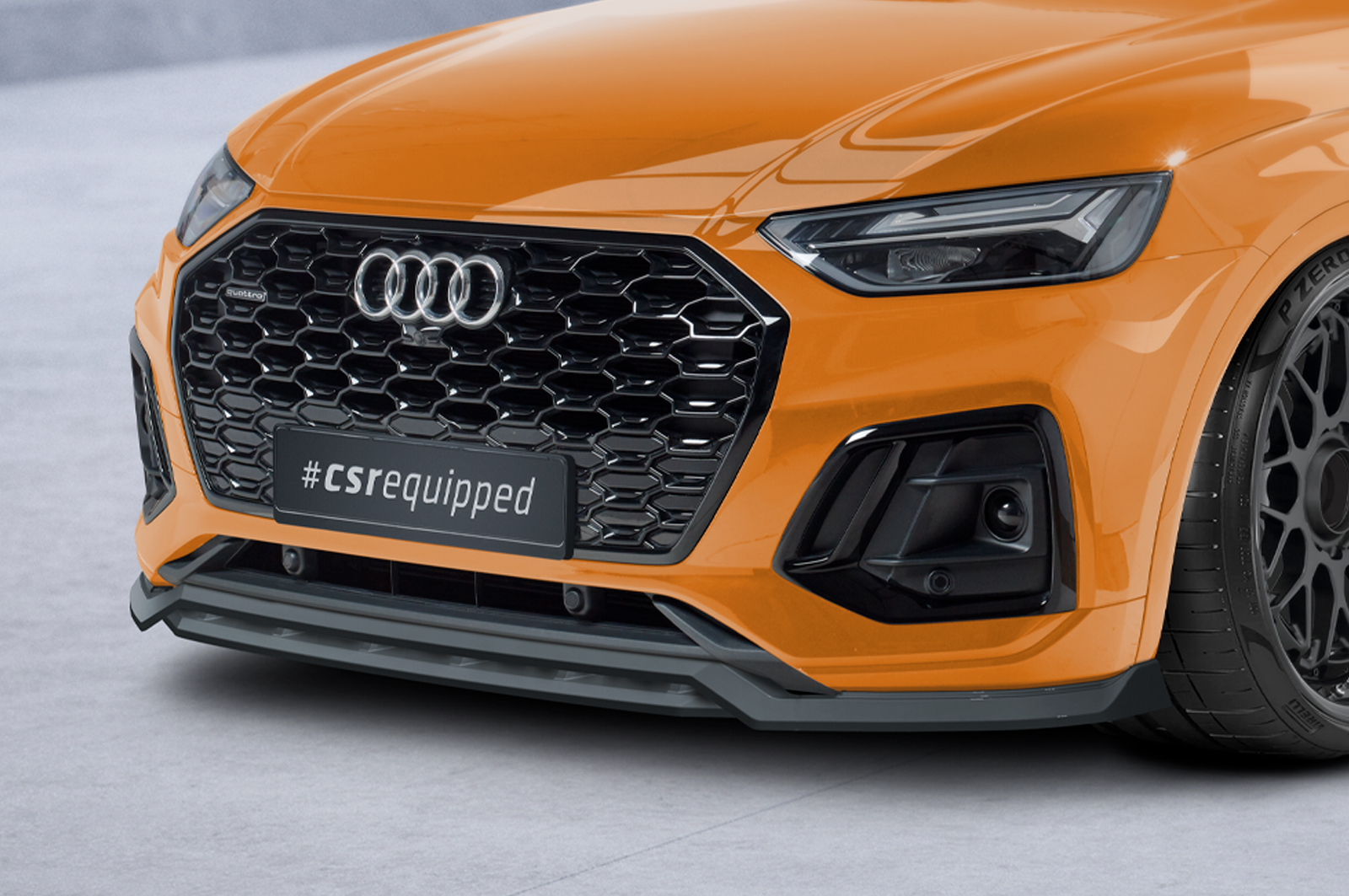 Lame de parechoc avant pour Audi SQ5 (FY) toutes carrosseries (depuis 2020) - Fabriqué en ABS (6 finitions au choix)