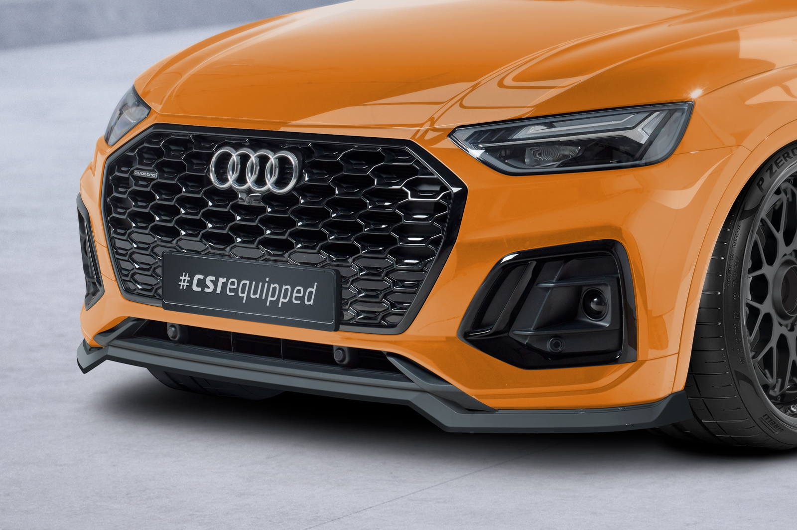 Lame de parechoc avant pour Audi SQ5 (FY) toutes carrosseries (depuis 2020) - Fabriqué en ABS (6 finitions au choix)