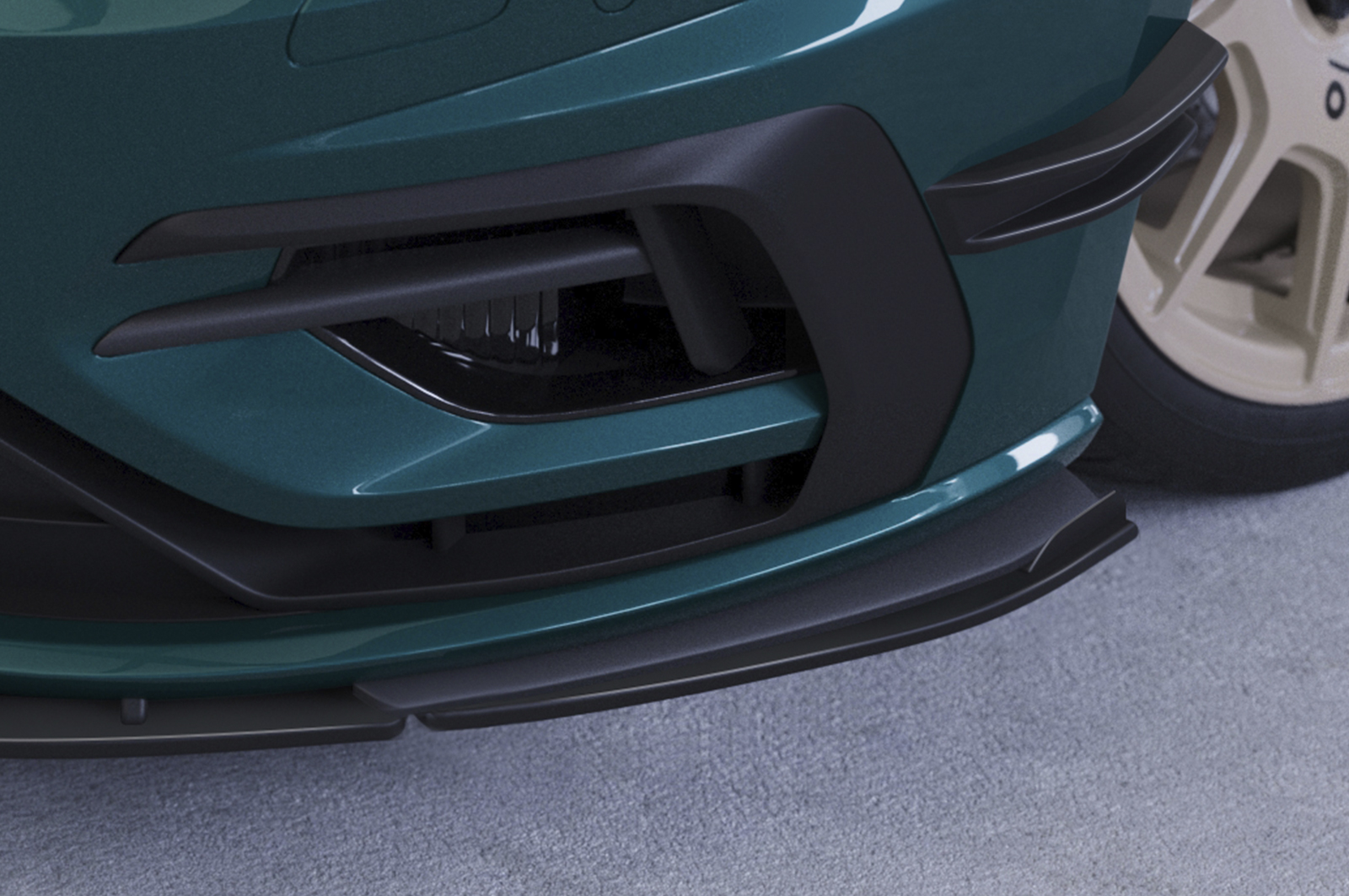 Lame de parechoc avant pour VW Golf 7 (Typ AU) R / R-Line (2017-2021) - Fabriqué en ABS 10mm (à peindre ou polir)