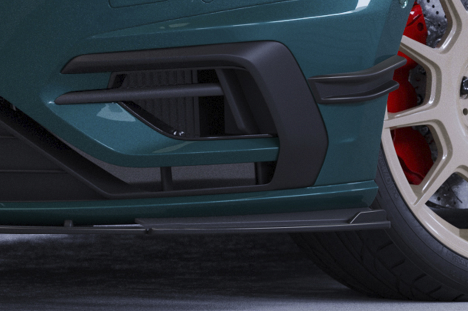 Lame de parechoc avant pour VW Golf 7 (Typ AU) R / R-Line (2017-2021) - Fabriqué en ABS 10mm (à peindre ou polir)