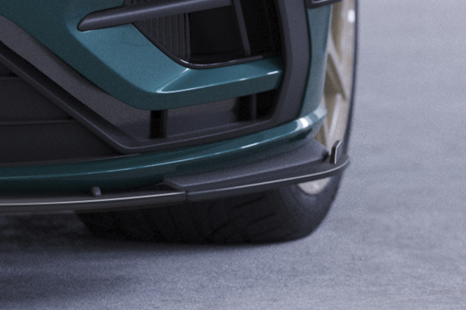 Lame de parechoc avant pour VW Golf 7 (Typ AU) R / R-Line (2017-2021) - Fabriqué en ABS 10mm (à peindre ou polir)