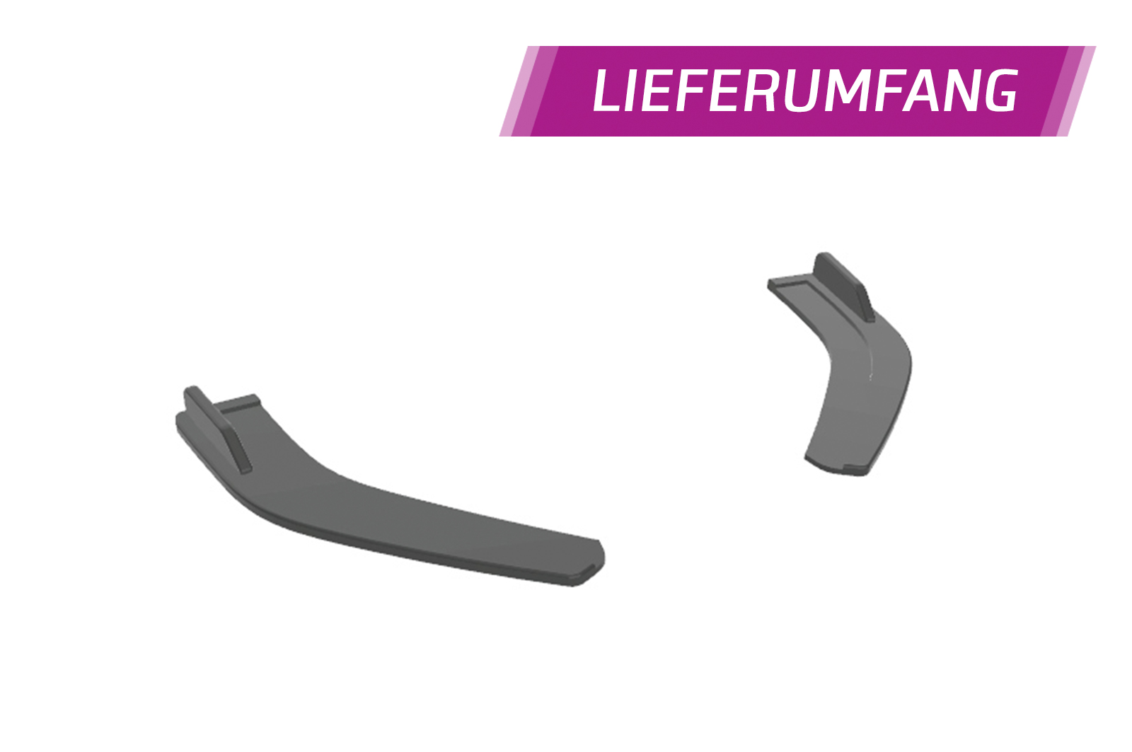 Lame de parechoc avant pour VW Golf 7 (Typ AU) R / R-Line (2017-2021) - Fabriqué en ABS 10mm (à peindre ou polir)