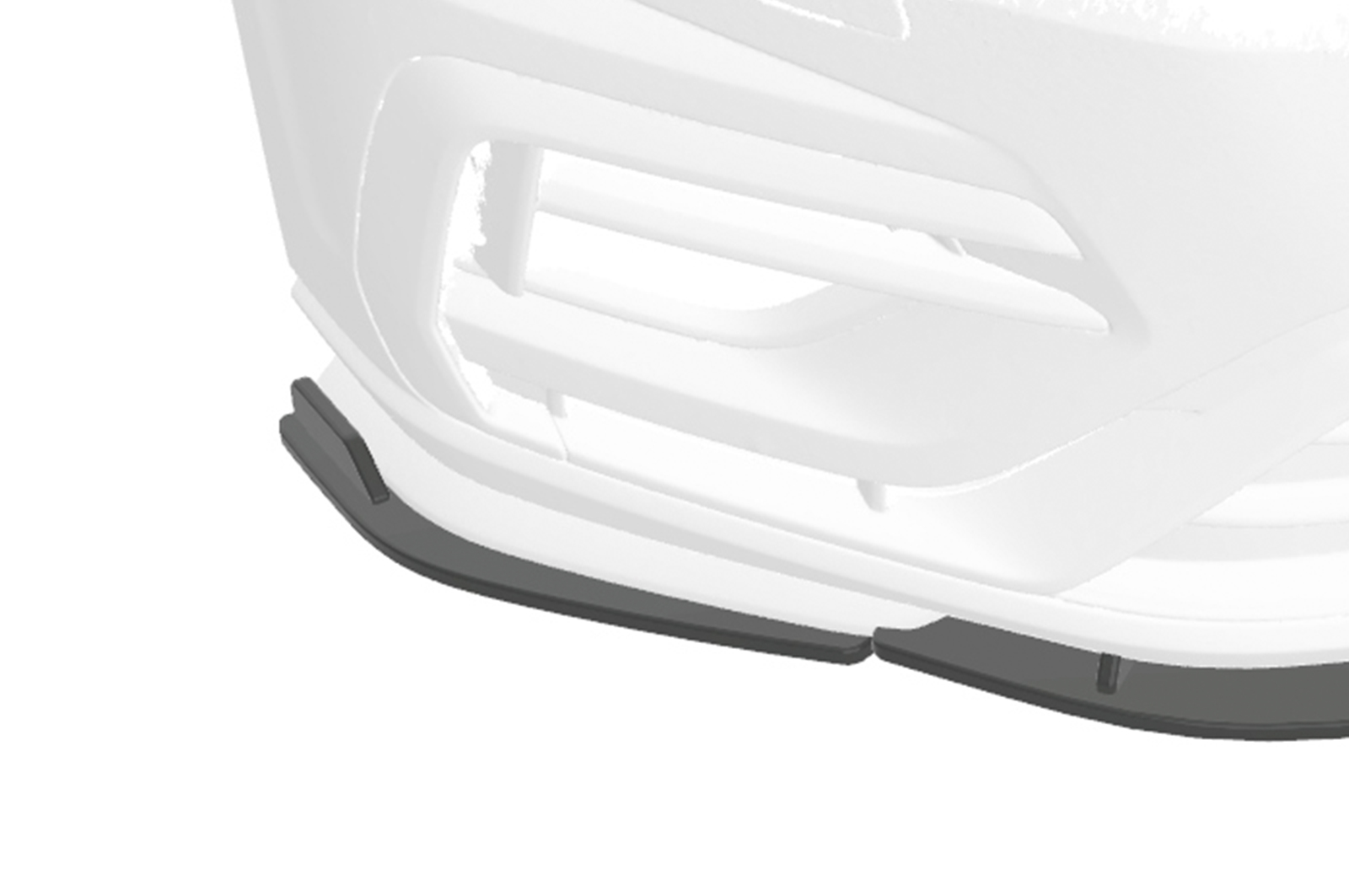 Lame de parechoc avant pour VW Golf 7 (Typ AU) R / R-Line (2017-2021) - Fabriqué en ABS 10mm (à peindre ou polir)