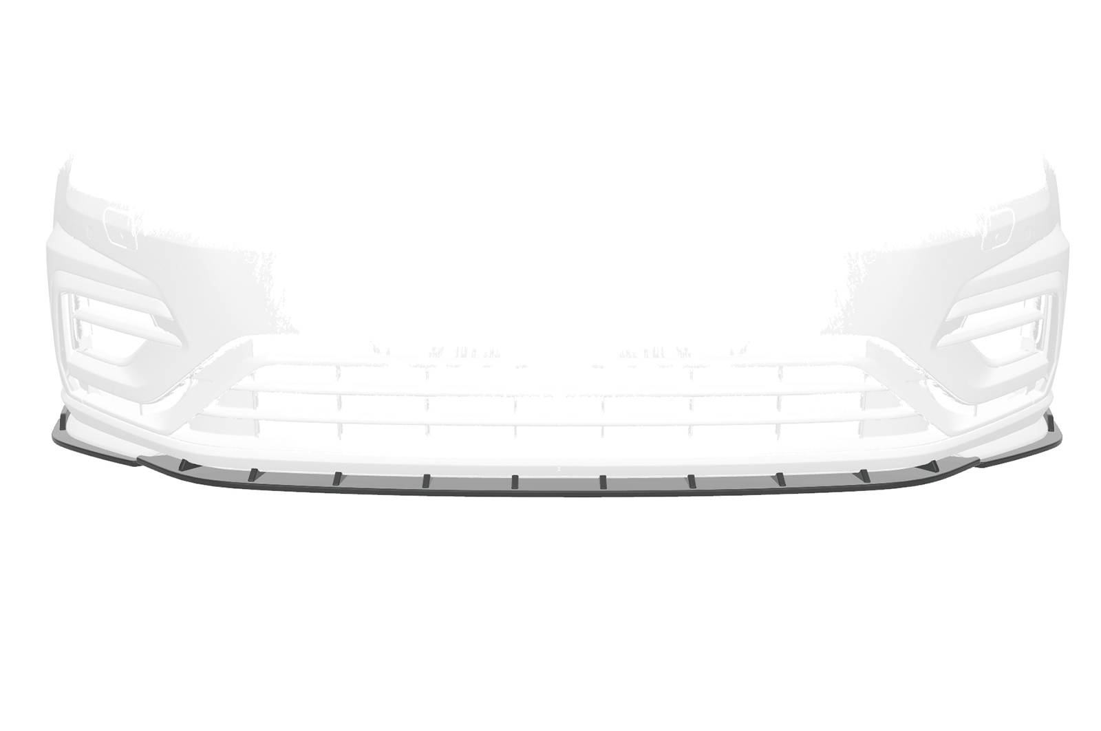 Lame de parechoc avant pour VW Golf 7 (Typ AU) R / R-Line (2017-2021) - Fabriqué en ABS 10mm (à peindre ou polir)