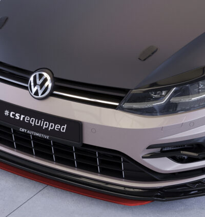 Lame de parechoc avant pour VW Golf 7 (Typ AU) R (facelift) (2017-2021) - Fabriqué en ABS 10mm (à peindre ou polir)
