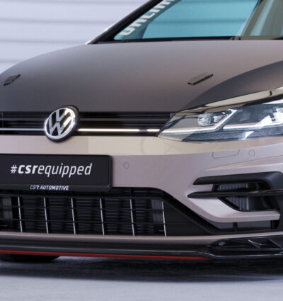 Lame de parechoc avant pour VW Golf 7 (Typ AU) R (facelift) (2017-2021) - Fabriqué en ABS 10mm (à peindre ou polir)