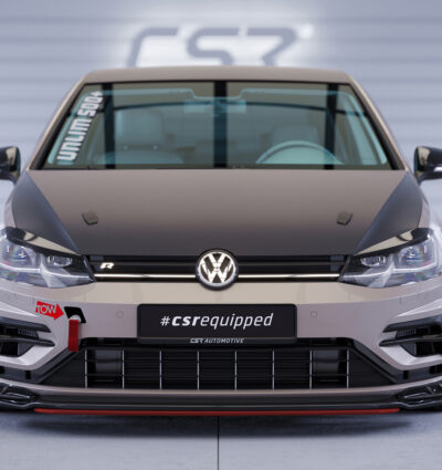 Lame de parechoc avant pour VW Golf 7 (Typ AU) R (facelift) (2017-2021) - Fabriqué en ABS 10mm (à peindre ou polir)