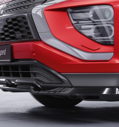 Lame de parechoc avant pour Mitsubishi Eclipse Cross toutes carrosseries (facelift) (depuis 2021) - Fabriqué en ABS (6 finitions au choix)