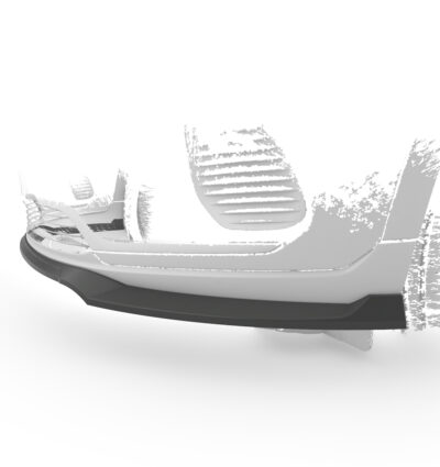 Lame de parechoc avant pour Mercedes-Benz EQA (H243) Progressive et Electric Art (depuis 2021) - Fabriqué en ABS (6 finitions au choix)
