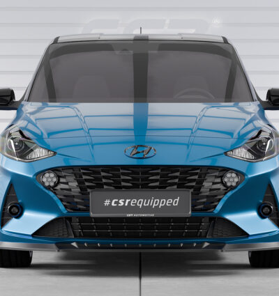 Lame de parechoc avant pour Hyundai I10 (3. Gen) toutes carrosseries (depuis 2019) - Fabriqué en ABS (6 finitions au choix)