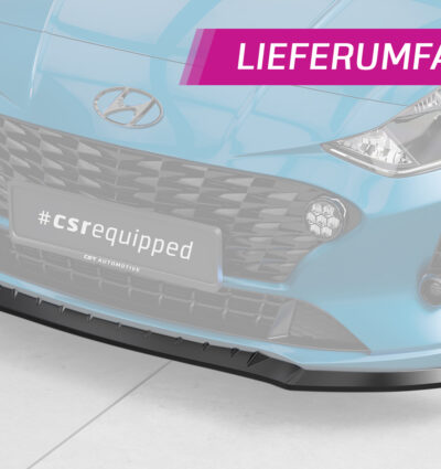 Lame de parechoc avant pour Hyundai I10 (3. Gen) toutes carrosseries (depuis 2019) - Fabriqué en ABS (6 finitions au choix)