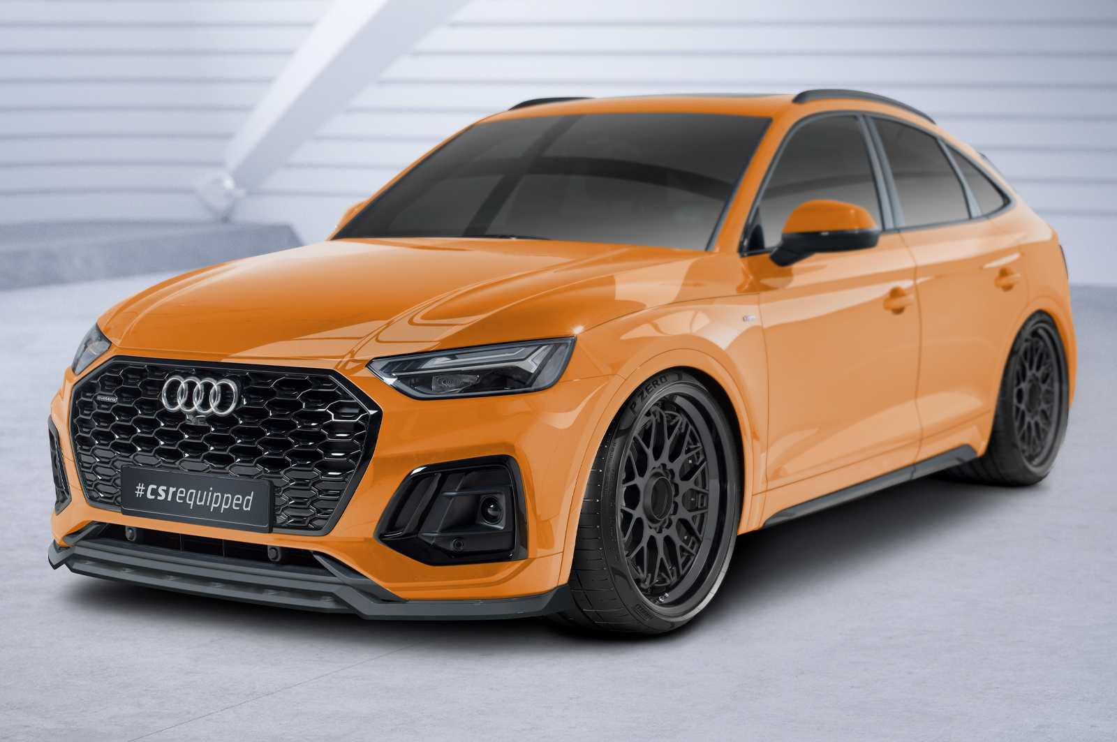 Lame de parechoc avant pour Audi SQ5 (FY) toutes carrosseries (depuis 2020) - Fabriqué en ABS (6 finitions au choix)
