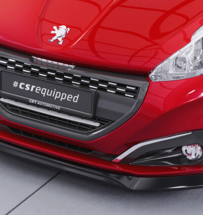 Lame de parechoc avant pour Peugeot 208 GTi (facelift) (10/2014-04/2018) - Fabriqué en ABS (6 finitions au choix)