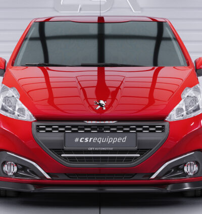 Lame de parechoc avant pour Peugeot 208 GTi (facelift) (10/2014-04/2018) - Fabriqué en ABS (6 finitions au choix)