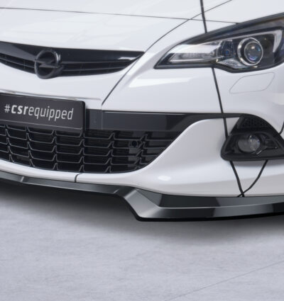 Lame de parechoc avant pour Opel Astra J GTC (facelift) (01/2012-04/2018) - Fabriqué en ABS (6 finitions au choix)