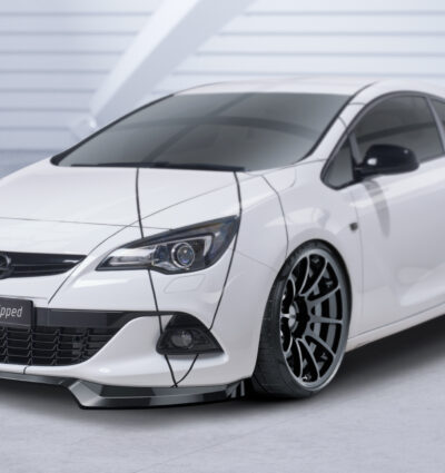 Lame de parechoc avant pour Opel Astra J GTC (facelift) (01/2012-04/2018) - Fabriqué en ABS (6 finitions au choix)