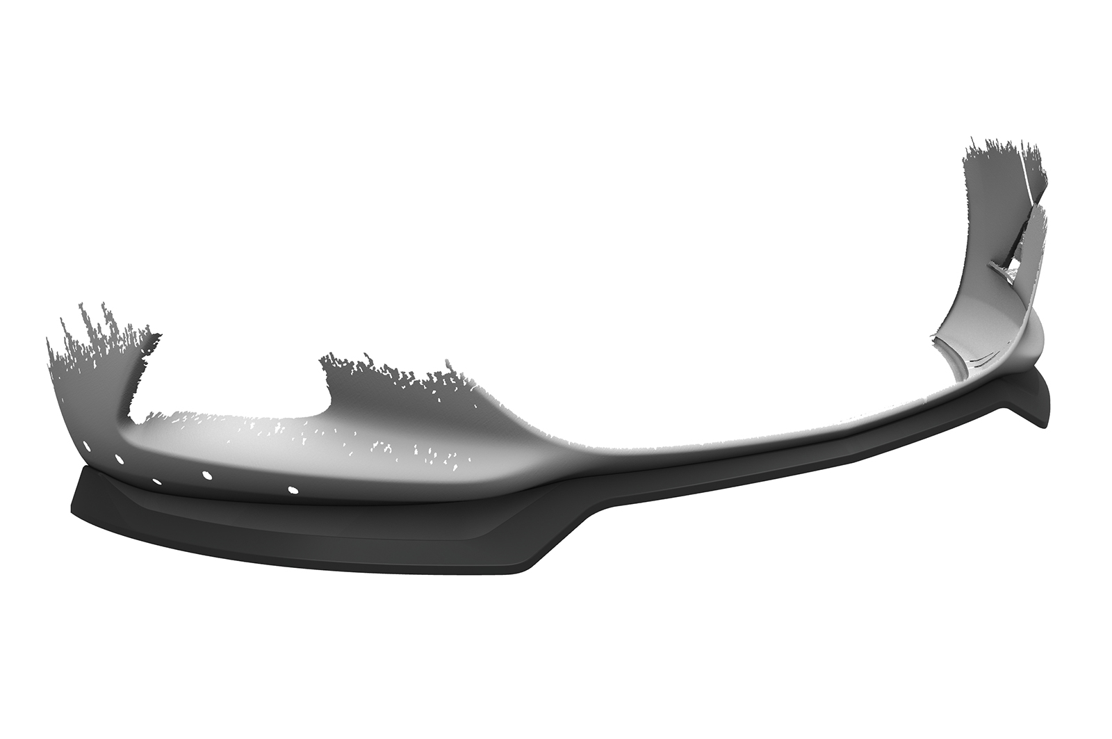 Lame de parechoc avant pour Opel Astra J GTC (facelift) (01/2012-04/2018) - Fabriqué en ABS (6 finitions au choix)