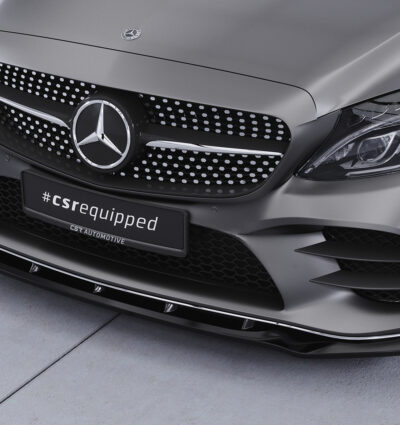 Lame de parechoc avant pour Mercedes-Benz Classe C C205 / A205 / W205 / V205 / S205 coupé / cabriolet / berline et T-Modell (facelift) (03/2018-2021) - Fabriqué en ABS (6 finitions au choix)