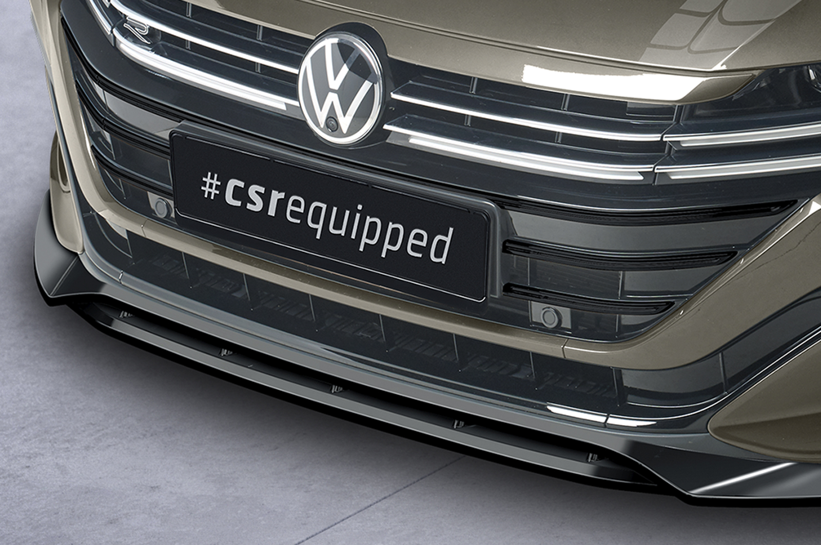 Lame de parechoc avant pour VW Arteon R-Line (facelift) - berline et Shooting Brake (depuis 2020) - Fabriqué en ABS (6 finitions au choix)