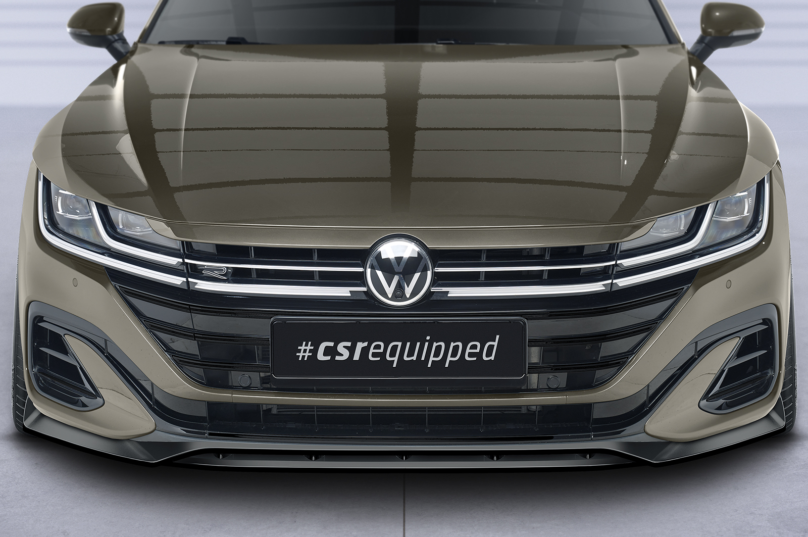 Lame de parechoc avant pour VW Arteon R-Line (facelift) - berline et Shooting Brake (depuis 2020) - Fabriqué en ABS (6 finitions au choix)
