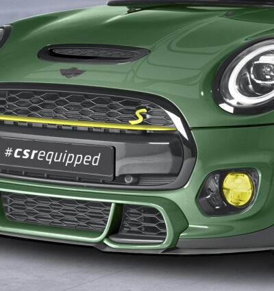 Lame de parechoc avant pour Mini F55 / F56 / F57 One / Cooper / Cooper S / JCW (1.facelift) - avec John Cooper Works Trim (2018-2021) - Fabriqué en ABS (6 finitions au choix)