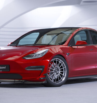 Lame de parechoc avant pour Tesla Model 3 toutes carrosseries (depuis 2017) - Fabriqué en ABS (6 finitions au choix)