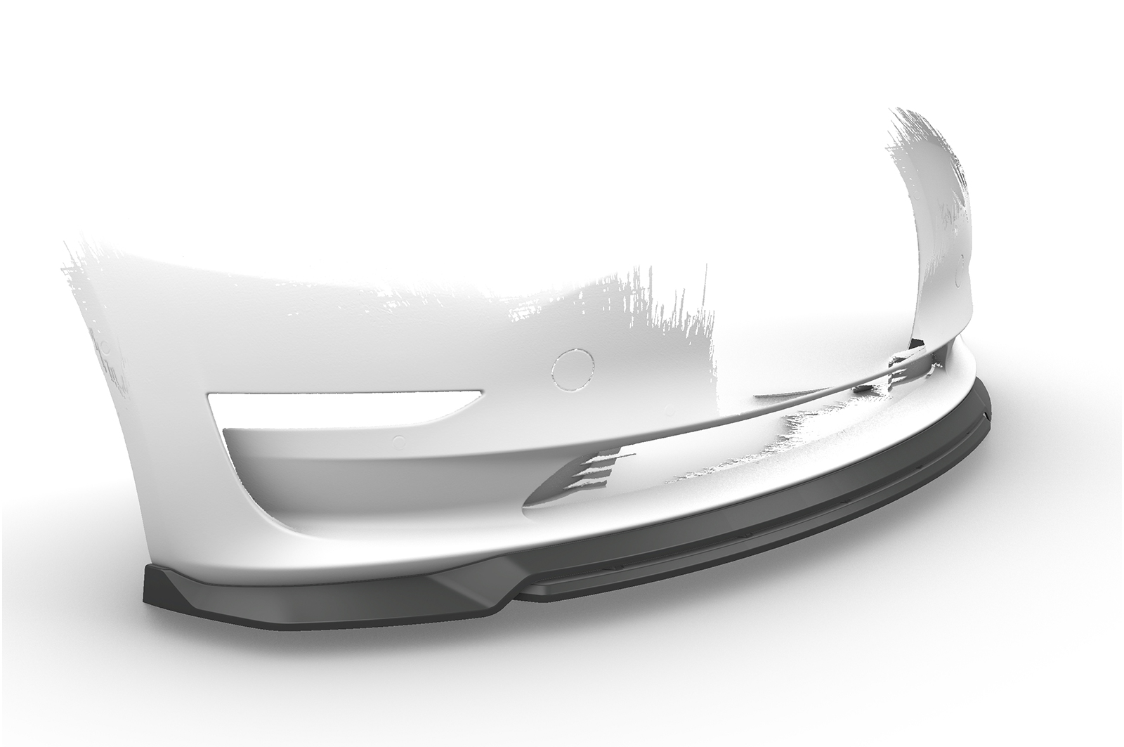 Lame de parechoc avant pour Tesla Model 3 toutes carrosseries (depuis 2017) - Fabriqué en ABS (6 finitions au choix)