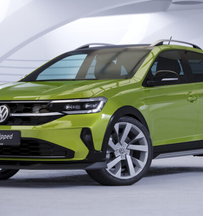 Lame de parechoc avant pour VW Taigo (Typ CS) toutes carrosseries (depuis 2021) - Fabriqué en ABS (6 finitions au choix)