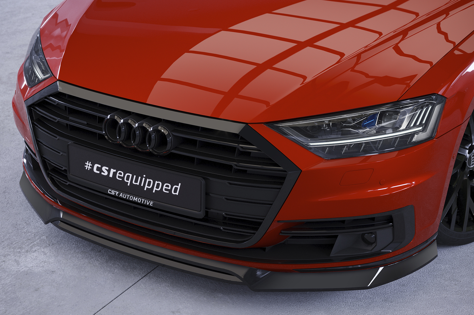 Lame de parechoc avant pour Audi A8 (D5) toutes carrosseries (2017-2021) - Fabriqué en ABS (6 finitions au choix)