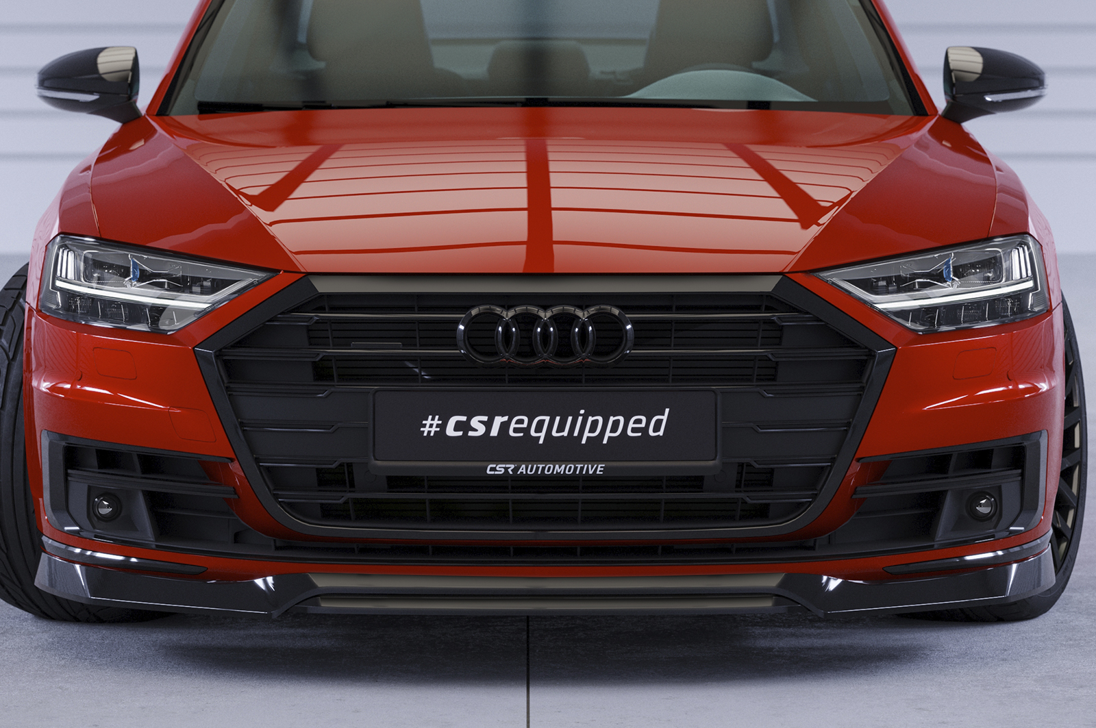 Lame de parechoc avant pour Audi A8 (D5) toutes carrosseries (2017-2021) - Fabriqué en ABS (6 finitions au choix)