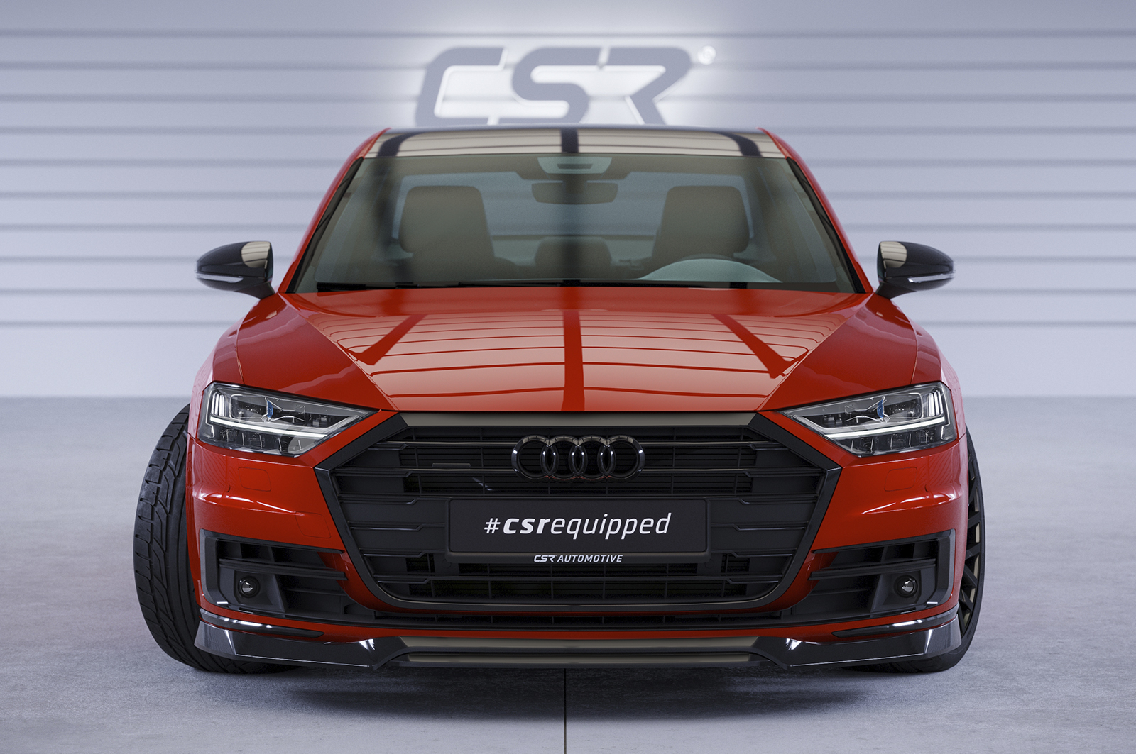 Lame de parechoc avant pour Audi A8 (D5) toutes carrosseries (2017-2021) - Fabriqué en ABS (6 finitions au choix)