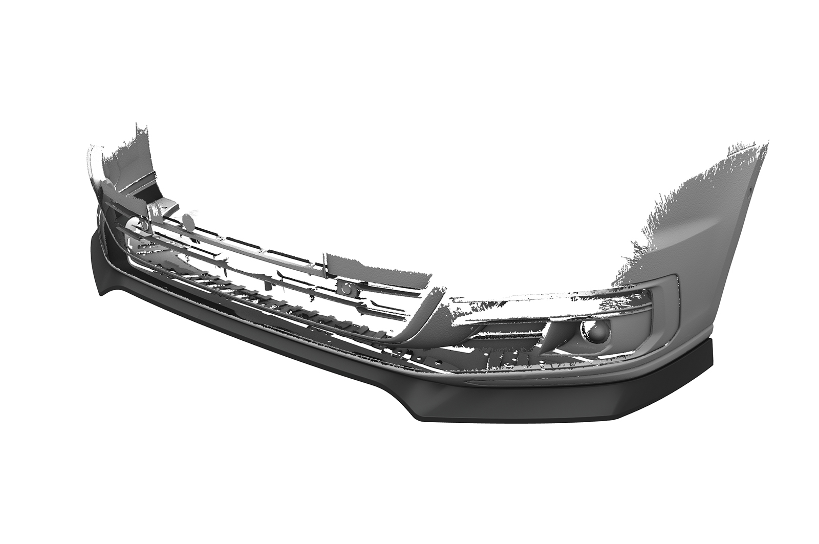 Lame de parechoc avant pour Audi A8 (D5) toutes carrosseries (2017-2021) - Fabriqué en ABS (6 finitions au choix)