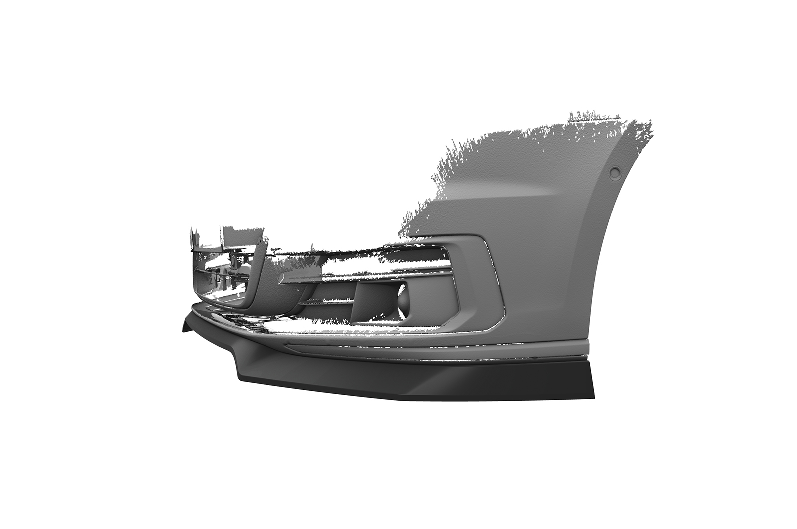 Lame de parechoc avant pour Audi A8 (D5) toutes carrosseries (2017-2021) - Fabriqué en ABS (6 finitions au choix)