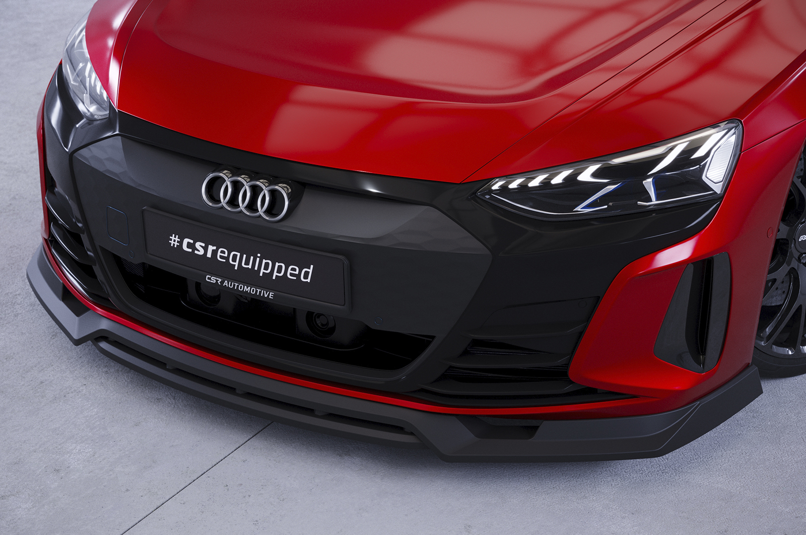 Lame de parechoc avant pour Audi e-tron GT toutes carrosseries (depuis 2020) - Fabriqué en ABS (6 finitions au choix)