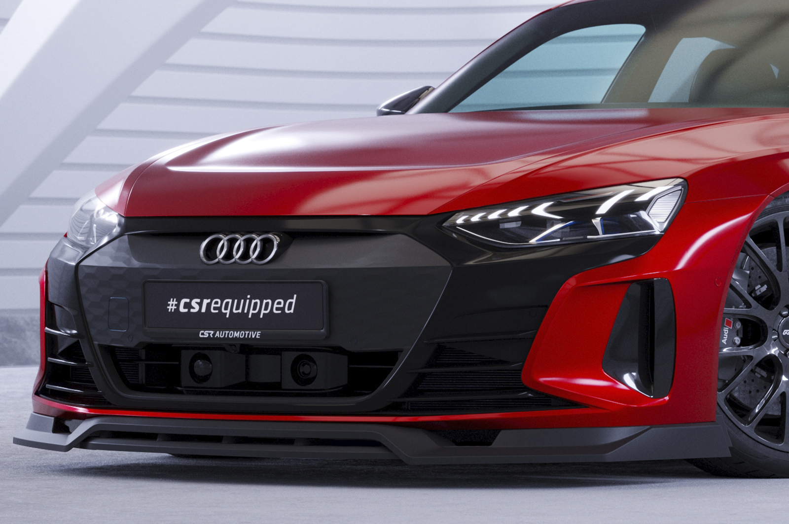 Lame de parechoc avant pour Audi e-tron GT toutes carrosseries (depuis 2020) - Fabriqué en ABS (6 finitions au choix)