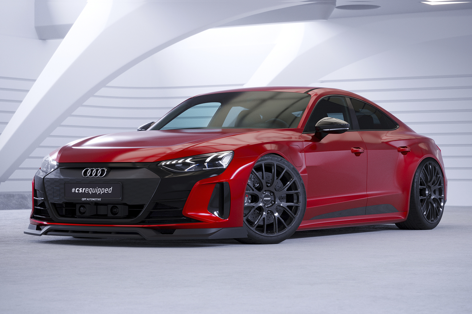 Lame de parechoc avant pour Audi e-tron GT toutes carrosseries (depuis 2020) - Fabriqué en ABS (6 finitions au choix)