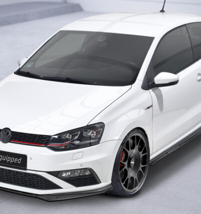 Lame de parechoc avant pour VW Polo V (Typ 6C) GTI (facelift) (2014-2017) - Fabriqué en ABS (6 finitions au choix)