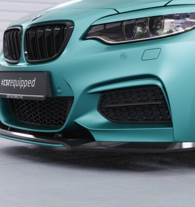 Lame de parechoc avant pour BMW Série 2 (F22 / F23) Pack M (11/2013-07/2021) - Fabriqué en ABS 10mm (à peindre ou polir)