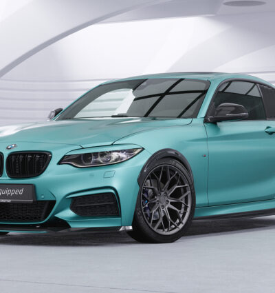 Lame de parechoc avant pour BMW Série 2 (F22 / F23) Pack M (11/2013-07/2021) - Fabriqué en ABS 10mm (à peindre ou polir)