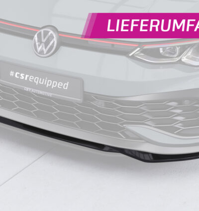 Lame de parechoc avant pour VW Golf 8 (Typ CD) GTI Clubsport (depuis 2020) - Fabriqué en ABS (6 finitions au choix)