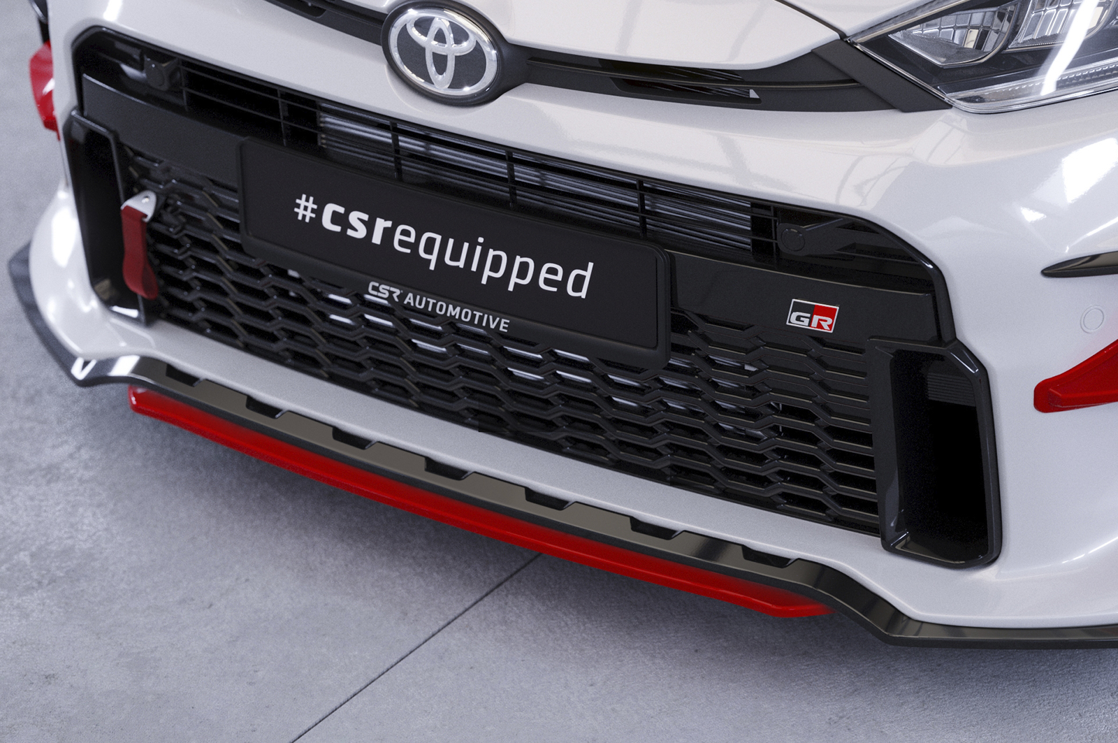 Lame de parechoc avant pour Toyota GR Yaris (XP21) toutes carrosseries (depuis 2020) - Fabriqué en ABS (6 finitions au choix)