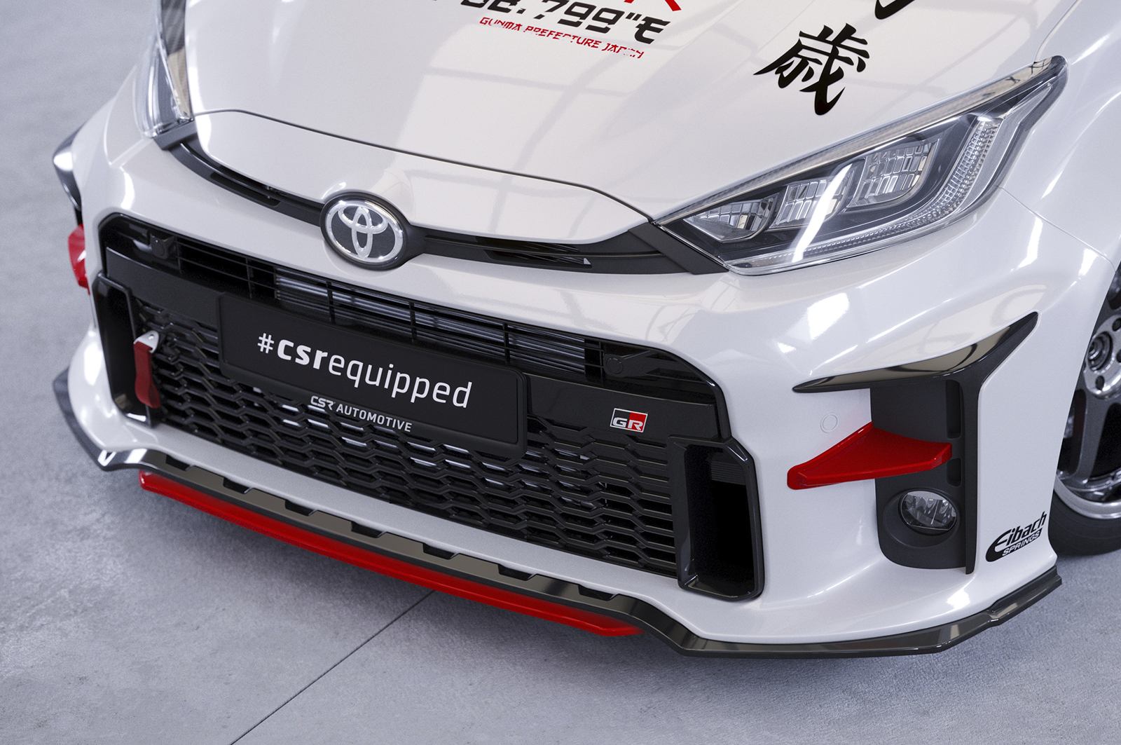 Lame de parechoc avant pour Toyota GR Yaris (XP21) toutes carrosseries (depuis 2020) - Fabriqué en ABS (6 finitions au choix)