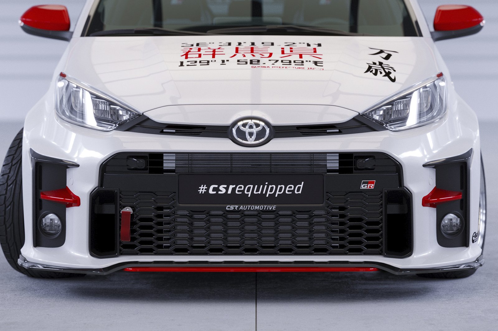 Lame de parechoc avant pour Toyota GR Yaris (XP21) toutes carrosseries (depuis 2020) - Fabriqué en ABS (6 finitions au choix)