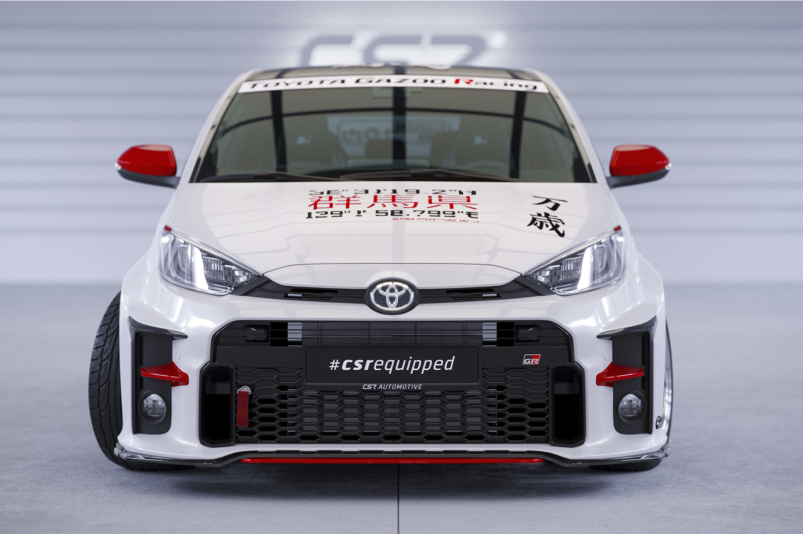 Lame de parechoc avant pour Toyota GR Yaris (XP21) toutes carrosseries (depuis 2020) - Fabriqué en ABS (6 finitions au choix)