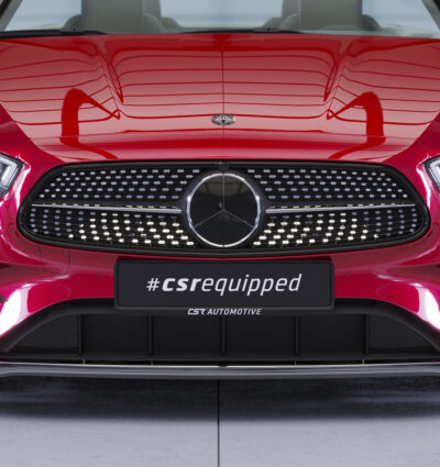 Lame de parechoc avant pour Mercedes-Benz Classe E (A238 / C238) coupé et cabriolet avec AMG-Line (facelift) (depuis 2020) - Fabriqué en ABS (6 finitions au choix)