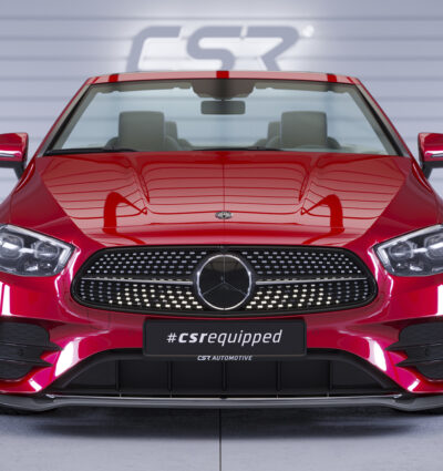 Lame de parechoc avant pour Mercedes-Benz Classe E (A238 / C238) coupé et cabriolet avec AMG-Line (facelift) (depuis 2020) - Fabriqué en ABS (6 finitions au choix)