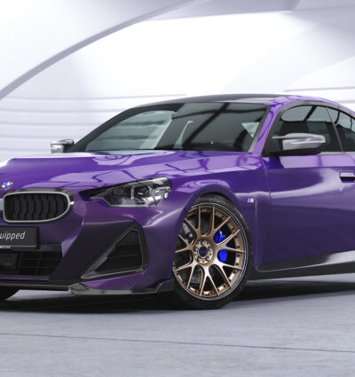 Lame de parechoc avant pour BMW Série 2 G42 Pack M / M240i (depuis 07/2021) - Fabriqué en ABS (6 finitions au choix)