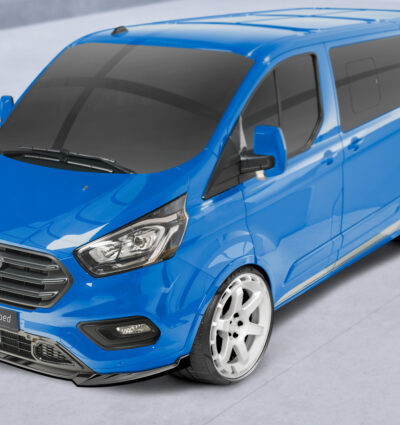 Lame de parechoc avant pour Ford Tourneo Custom facelift (depuis 2018) - Fabriqué en ABS (6 finitions au choix)
